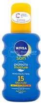 Сонцезахисний спрей Nivea Sun Protect And Moisture Spray SPF15 200 мл (4005808804245) - зображення 1