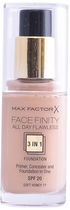 Тональний засіб Max Factor Facefinity 3 In 1 Primer. Concealer And Foundation SPF20 77 Softhoney 30 мл (3614225851674) - зображення 1