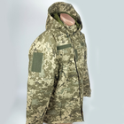 Бушлат утеплений Тканина Саржа з ​​капюшоном Куртка зима Піксель Розмір 44-46 - зображення 4