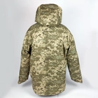Бушлат утеплённый Ткань Саржа с капюшоном Куртка зима Пиксель Размер 48-50 - изображение 3
