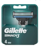 Леза для гоління Gillette Mach 3 Refill 4 шт (7702018579013) - зображення 1