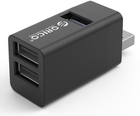 Hub USB Orico Mini 1 x USB 3.0, 2 x USB 2.0 (MINI-U32-BK-BP) - obraz 2
