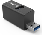 USB-хаб Orico Mini 1 х USB 3.0, 2 х USB 2.0 (MINI-U32-BK-BP) - зображення 3