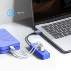 USB-хаб Orico 2 x USB 3.0 + USB-C Синій (PWC2U-U3-015-BL-EP) - зображення 6
