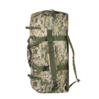 Сумка-баул/рюкзак M-Tac тактическая Камуфляжный зеленый цвет - 90 л (армейский вещмешок американский) - изображение 7