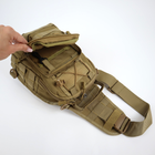 Многофункциональная тактическая нагрудная сумка Койот - изображение 10