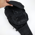Багатофункціональна тактична нагрудна сумка Чорна - зображення 10