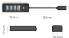 Hub USB-C Orico 4 x USB 3.1 Czarny (PW4U-C3-015-BK-EP) - obraz 6