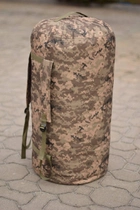 Тактическая сумка рюкзак баул 120 литров, Баул тактический 120 литров, Тактическая транспортная сумка-баул, мешок армейский на 120л Пиксель с Oxford 600, Баул военный транспортный, военный рюкзак влагозащитный - изображение 8