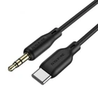 Аудіокабель BOROFONE BL18 Type-C to 3.5mm male, silicone, 1m, Black (6941991101069)