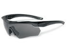 Балістичні окуляри ESS Crossbow Black One Kit w/Smoke Gray + Semi-Rigged Case - зображення 2