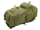 Тактический рюкзак Eagle штурмовой 50л 57х33х28 см Olive Green - изображение 4