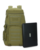 Військовий тактичний рюкзак M15 50л Olive Green з системою Molle 50х27х22 см - зображення 6