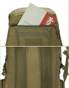 Військовий тактичний рюкзак M15 50л Olive Green з системою Molle 50х27х22 см - зображення 9