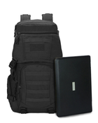 Военный тактический рюкзак M15 50л Black с системой Molle 50х27х22 см - изображение 6