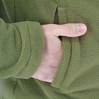 Кофта чоловіча тактична флісова на блискавці Green 4XL - зображення 9