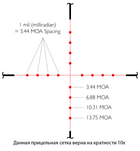 Приціл оптичний Hawke Vantage 3-9х40 сітка Mil Dot з підсвічуванням - изображение 4