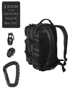 Рюкзак тактичний військовий Mil-Tec 20 л Чорний (14002088-20) - зображення 2