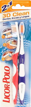 Szczoteczki do zębów Licor Del Polo 3D Clean Toothbrush 2x1 (8410436270007) - obraz 1