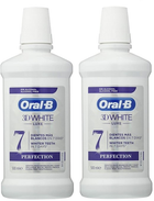 Zestaw płynów do płukania ust do wybielania zębów Oral-B Mouthwash Bucal 3d White Luxe 2x500 ml (4210201207986) - obraz 1