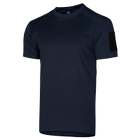 Футболка тактична чоловіча літня повсякденна футболка для силових структур L Синій (OR.M_615) - зображення 10