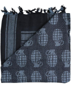 Арфатка шемаг тактична польовий шарф бавовняний KOMBAT 110x115см чорний (OR.M_198) - зображення 2