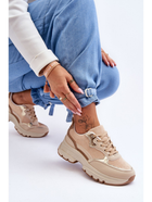 Sneakersy damskie na grubej podeszwie do kostki Icons 40 Beżowe (5905677438055) - obraz 3
