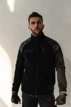Куртка флисовая LOGOS с Soft Shell плечами и рукавами черный 2ХL - изображение 1