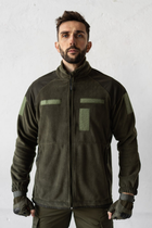 Куртка флисовая LOGOS с Soft Shell плечами и рукавами хаки 2ХL - изображение 1