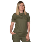 Жіноче поло CM Pani Army ID Олива (7161), XL - зображення 2