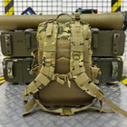 Похідний Рюкзак Assault 45л із системою Molle / Міцний водонепроникний Ранець мультикам - зображення 5