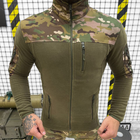 Мужская флисовая Кофта Squad со Вставками Softshell / Плотная Флиска мультикам размер 3XL - изображение 3