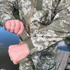 Мужской плотный Костюм на флисе Куртка с капюшоном + Брюки / Полевая форма Softshell пиксель размер S - изображение 6
