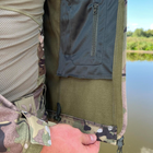 Мужская водонепроницаемая куртка Softshell с капюшоном и липучками под шевроны мультикам размер L - изображение 5