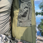 Чоловіча водонепроникна Куртка Softshell з Капюшоном та Липучками під шеврони піксель розмір 3XL - зображення 5