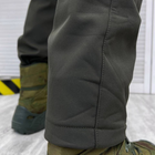 Демісезонний чоловічий Костюм Куртка з капюшоном + Штани / Польова Форма SoftShell олива розмір 2XL - зображення 8