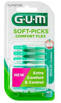 Szczoteczki do zębów GUM Soft Picks Comfort Flex Reg Mint 40 szt (7630019903622) - obraz 1