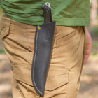Туристический Нож из Углеродистой Стали с ножнами SAVAGE CSH BPS Knives - Нож для рыбалки, охоты, походов - изображение 4