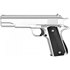 Пистолет металлический пружинный Кольт 1911 цвет серебряный - изображение 3