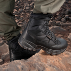 Берцы зимние мужские тактические непромокаемые ботинки M-tac Thinsulate Black размер 40 (26.5 см) высокие с утеплителем - изображение 6