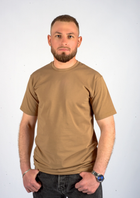 Тактична чоловіча футболка койот ХL (56-58) - изображение 1