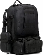 Рюкзак тактический с подсумками Eagle M12B 55 литров Black - изображение 3