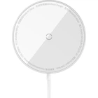 Беспроводное зарядное устройство Baseus Simple Mini3 Magnetic Wireless Charger 15W Silver (CCJJ040012) [90318]