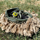Тактический кавер на шлем кикимора ЗСУ , Военный Чехол на каску маскировочный армейский пиксель - изображение 3