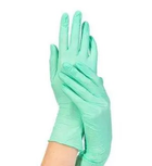 Нітрилові рукавички SFM (100 шт), розмір M, зелені - зображення 2