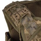 Военный жилет плитоноска для бронепластин с системой быстрого сброса CORDURA 1000D Пиксель - изображение 3