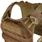 Тактичний військовий жилет плитоноска для бронепластин 30х25 см SKELETON Койот - зображення 3