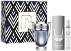 Zestaw Paco Rabanne Invictus Eau de Toilette Spray 100 ml + Miniaturka 10 ml + Dezodorant w sprayu 150 ml (3349668613823)