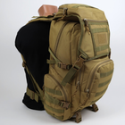 Рюкзак тактический штурмовой 45 л Oxford 1000D Койот - изображение 3