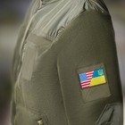 Набір шевронів 2 шт з липучкою Прапор України та США 5х8 см - зображення 7